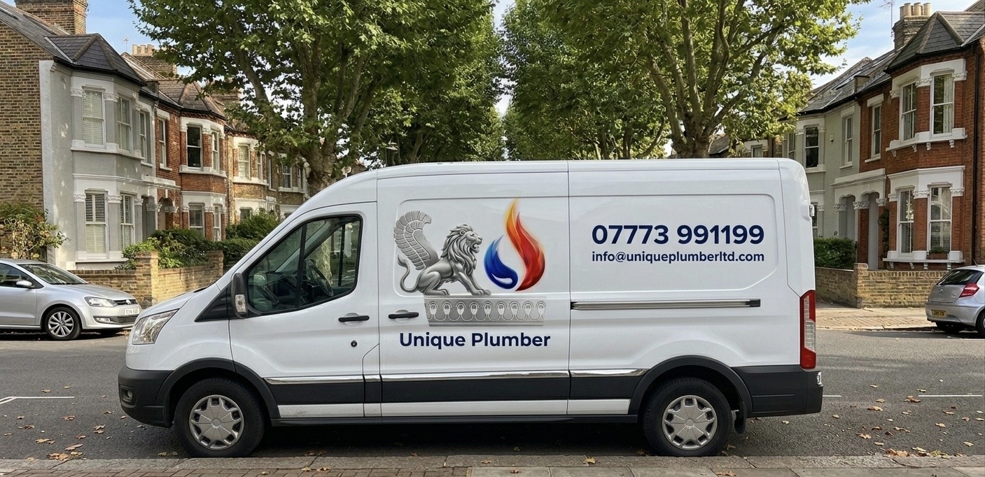 Unique Plumber van in Battersea South West London